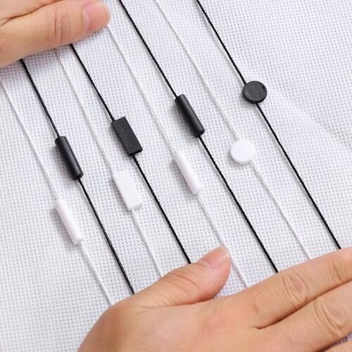 1000pcs Custom Clothing Tag Rope Black White For Garment Bag Tags Cards Handwork Gifts Handmade DIY Clothing Sewing Accessories