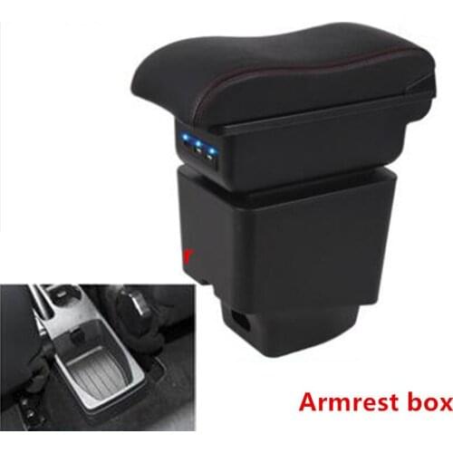 For Renault Captur Armrest box central Store content box with USB interface