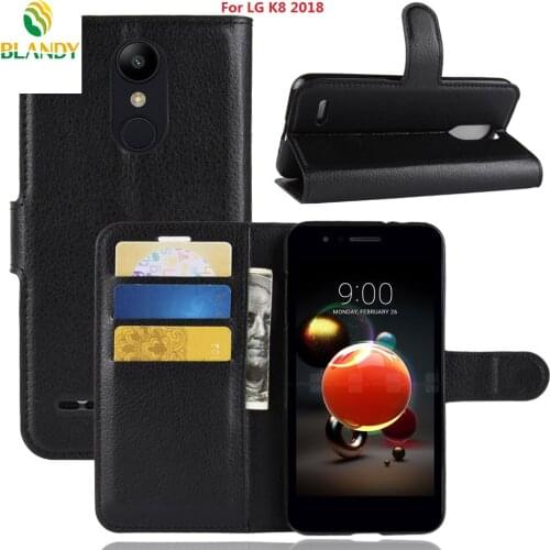 10pcs/lot phone case For LG G7 fit Litchi Lychee Wallet Leather Cover TPU case For LG K10 2018 K7 2018