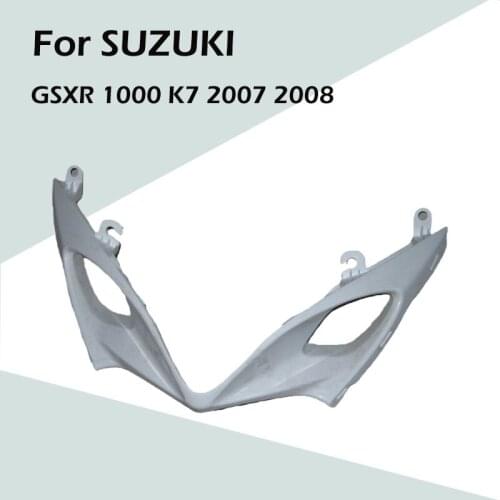 For SUZUKI GSXR 1000 K7 2007 2008 Motorcycle Accessories Unpainted Head Fairing Breather Pipe ABS Injection Fairing