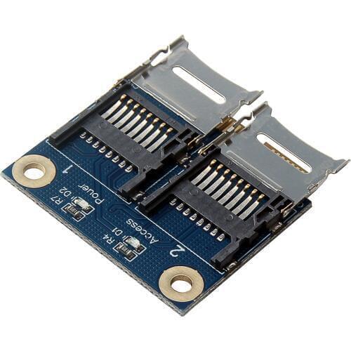 Dual SD TF to Mini PCI express Memory Card Reader Adapter Converter Card For Laptop SD to Mini PCIe adapter