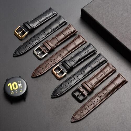 BMW Leather Exquisite Pin Buckle Replacement Accessories New Top Cowhide Leather Strap for Men and Women 12-24MM