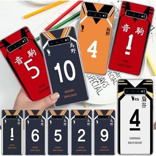 Haikyuu!! Jersey Volleyball Anime Phone Case For Samsung Galaxy A51 A71 A70 A50 A40 A30 A21 A20E A10S A41 A01 A6 A7 A8 A9 Plus