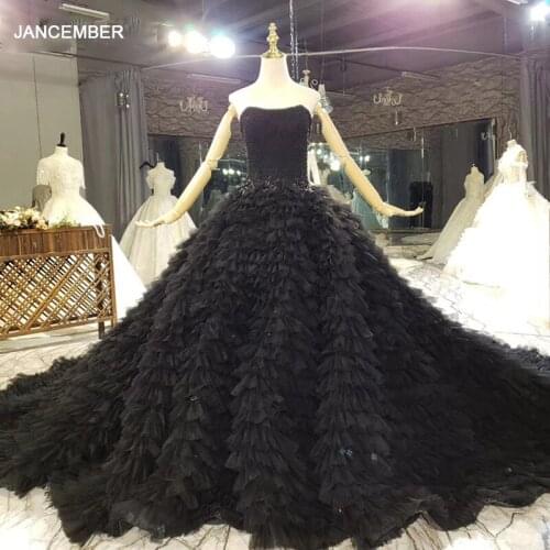 HTL1596 Elegant And Noble Black Evening Dresses 2020 Strapless With Sleeveless Party Dresses Vestidos De Fiesta De Noche