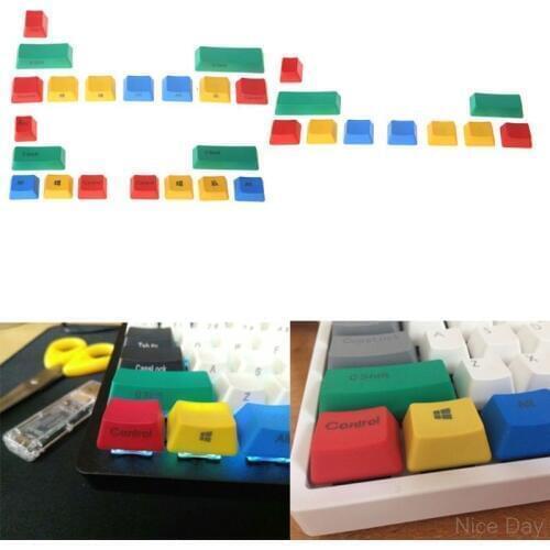 PBT 10 Keys Keycap RGBY Mechanical Keyboard Add-on Kit OEM Cherry height Ju11 20 Dropship