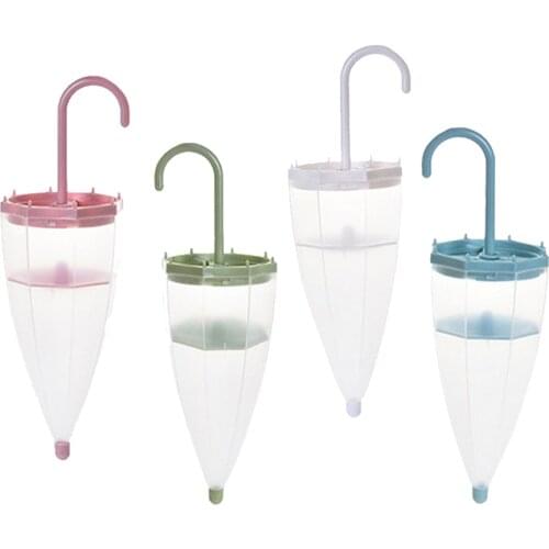 Umbrella shape hanging moisture absorber bag reusable, Interior dehumidifier bag for cabinet closet wardrobe cupboard