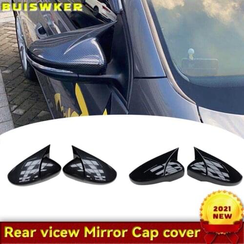 For Volkswagen VW Scirocco 2009-2018 Door Side Wing Rearview mirror Cover Sticker Trim Car Styling Accessories