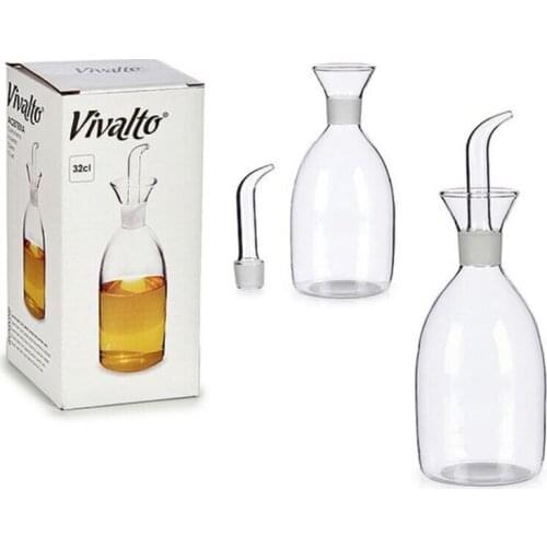 Cruet Transparent Crystal 320 ml (7 x 19 x 7 cm)