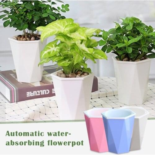 Colorful Plastic Planters Indoor Flower Plant Pots Modern Decorative Gardening Pot with Drainage for All House Plants