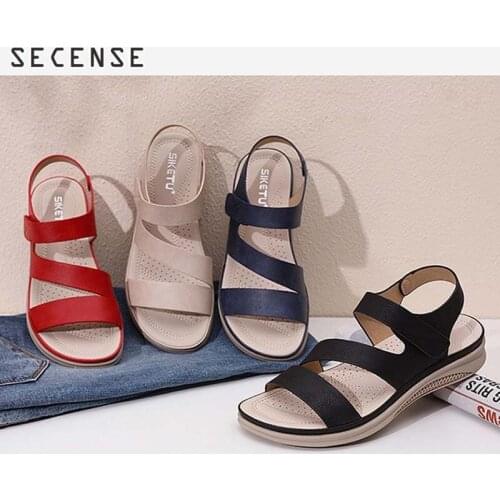 Women Summer Shoes Retro Round Head Slope Casual Sandals Lightweight Comfortable Female Beach Slippers Ladies Shoes Fashion 2021