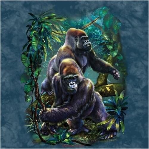 Counted Cross Stitch Kits Needlework Embroidery - Crafts 14 ct Aida DMC Color DIY Arts Handmade Home Decor - Gorilla