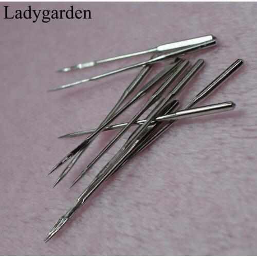 10PCS Stainless Steel Threading Industrial and Domestic Overlock Sewing Machine Needles