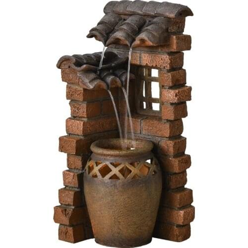 Decoration Outdoor Garden Fish Pond Rockery Landscape Water Fountain Balcony Decoration Landscape Waterscape Indoor Decoration