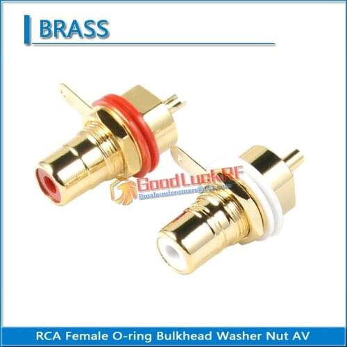 RCA Female O-ring Bulkhead Panel Mount Washer Nut Speaker power amplifier audio signal DVD set top box DIY lotus mother AV