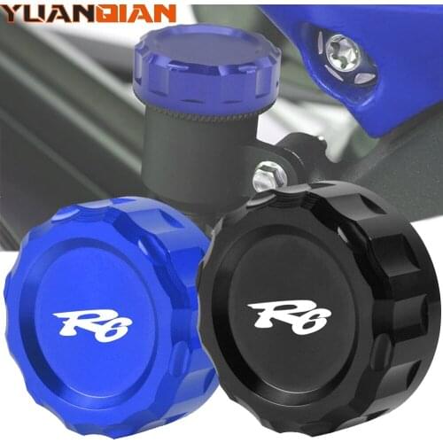 For yamaha YZFR6 YZF R6 YZF-R6 2006-2014 Motorcycle Rear Brake Fluid Tank Reservoir Cap Master Cylinder Oil Cup Cover Aluminum