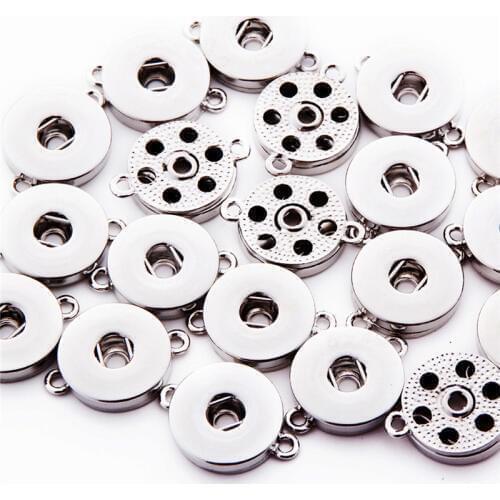 Hot wholesale 10pcs/lot High quality Mix styles 18mm Metal Snap Button Charm Styles Button Ginger Snaps Jewelry