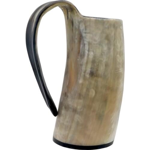 100% Natural Handmade Medieval Beer Horn Tankard Viking Drinking Horn Mug Tankard