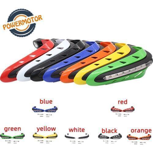 7/8"22mm Motorcycle Handlebar Hand guards Protector LED Light Handguards LED Hand Guard Universal Hand Guards Free shipping