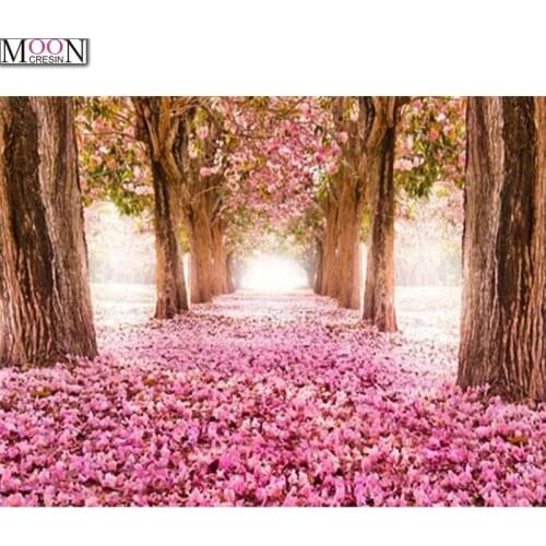 5D Diy Diamond Painting Flower Tree Mosaic Scenery Full Round Square Drill Embroidery Diamond Art Mosaic Home Decor Rhinestones