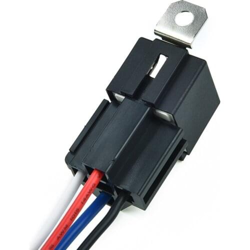 Amp Relay Metal Polyamide Pre-wired With Socket Base/Wires/Fuse Practical