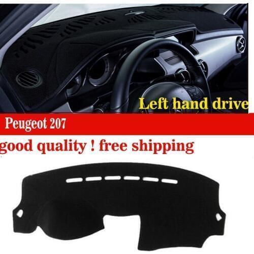 Car dashboard covers mat for Peugeot 207 all the years Left hand drive dashmat pad dash cover auto dashboard accessories