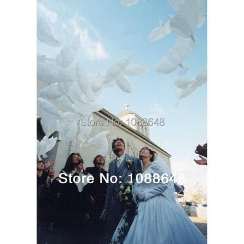 Free shipping 100pcs/lot high quality inflatable helium Pigeon balloon white doves wedding balloon decoration pe