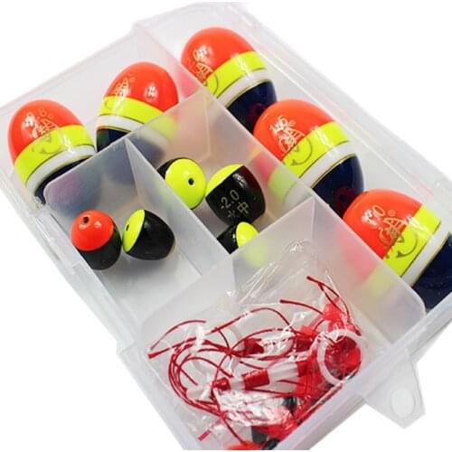 Box fishing buoy accessories for sea fishing float set carpfish product boat all for fishing supplier one box ship