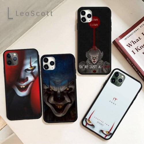 Horror Pennywise movie cool design Phone Case for iPhone 11 12 pro XS MAX 8 7 6 6S Plus X 5S SE 2020 XR Soft silicone cover fund