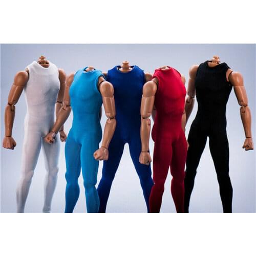 DIY 1/6th Jumpsuit Clothing tights Sleeveless For 12" Male Action Figure Doll