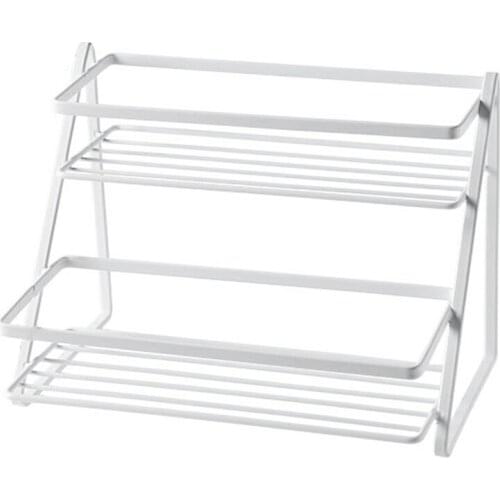 Kitchen Cabinet Shelf Counter Organizer Rack Pantry Storage Bathroom Bedroom Office Table Desk Space Saving Frame