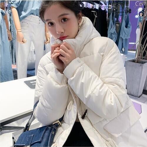 New 2020 Autumn Winter Women Jackets Quilted Puffer Parkas High-Quality Hooded Warm Solid Oversize Short Coat CL550