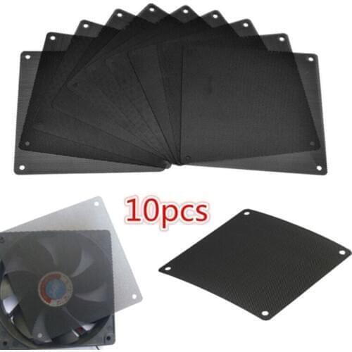 10pcs 120mm Computer PC Case Cooling Fan Magnetic Dust Filter Mesh Net Cover Computer Guard PVC Cooling Fan Antidust Net