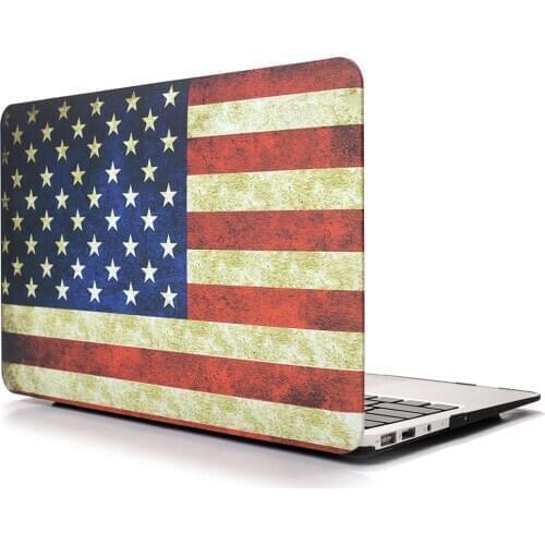 Retro Flag Style Matte Case For Macbook Air Pro Retina 11 12 13 15 16 inch 2020 13 Air 13 M1 A1286 A1707 A1990 A2338 A2289 A2179