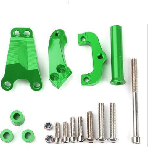 Motorcycle Adjustable Handlebar Steering Stabilize Damper Bracket Mount kit CNC For Kawasaki ER6N 2012 2013 2014 2015
