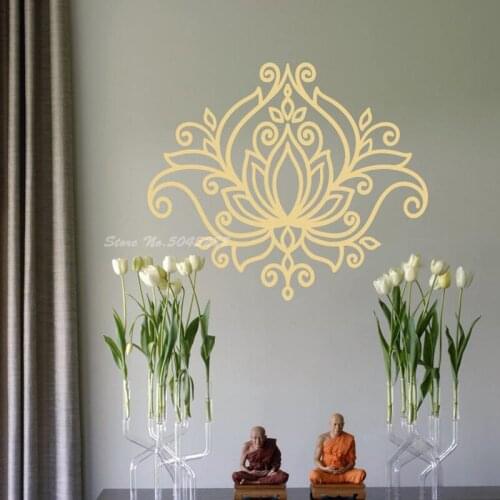 Mandala Wall Decal Mandala Lotus Decal Gift for Her Unique Mandala Decor Gift for Sister Best Friend Gift Decal Mandala Z303