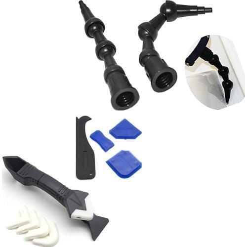 2pcs 360 Degree Rotating Sealant Nozzle Silicone Trowel and Sealant Scraper Easy for Caulking Pro Caulking for a Perfect Finish