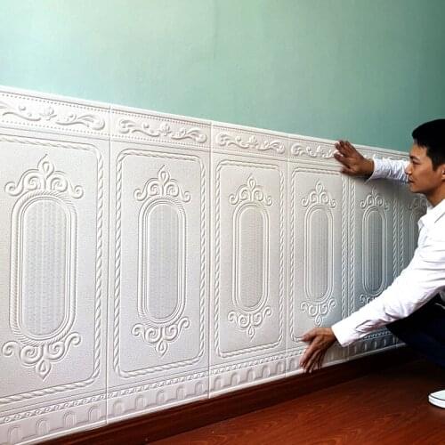 3D wall sticker Wall skirt Decor foam wallpaper Living room aisle wall panels Self-adhesive waterproof wallpaper 70x90cm