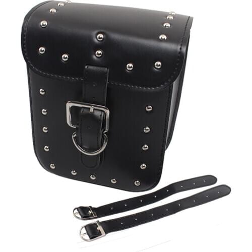 Universal Motorcycle PU Leather Side Saddlebag Luggage Storage Bag Tool Pouch For Harley Honda Yamaha Softail Dyna Ducati