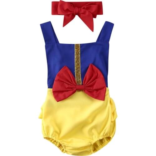 Baby Girl Clothes Sleeveless Bowknot Ruffle Romper &Tops+Shorts Outfit