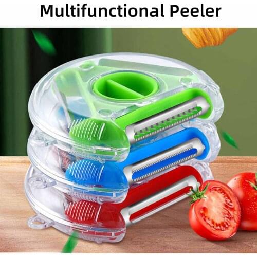Three in One Peeler Vegetable Grater Fruit Potato Slicing Kitchen Utensils Household Cooking Aid Gadget Accessories Tool Knife
