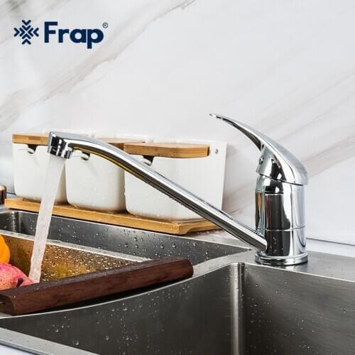 Frap Kitchen Faucet Mixer Frap Kitchen Faucets Swivel Basin Mixer Crane Single Handle Single Hole Tap Kitchen Faucet F4202-B