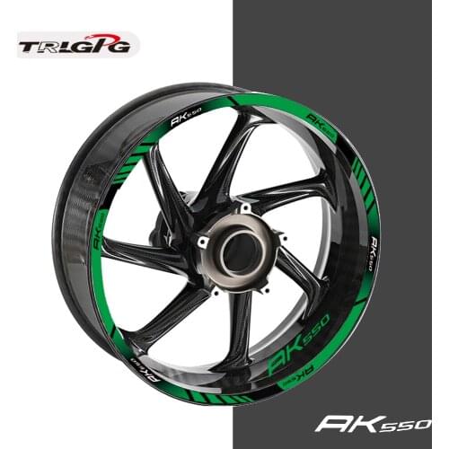 Motorcycle Reflective Wheel Rim Stripe Sticker Front Rear Decal Stickers For KYMCO AK550 AK 550