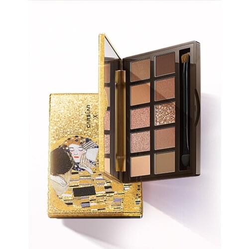 Tt2021 New Ten Color Eyeshadow Palette Ins Super Popular Earth Color Niche Famous Brand Authentic