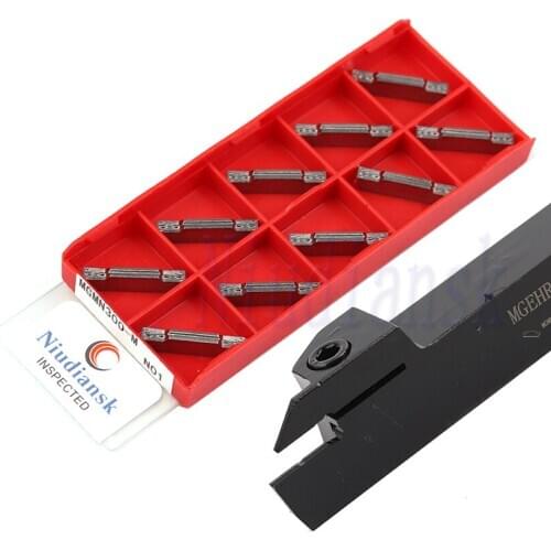 10pcs MGMN150 MGMN200 MGMN300 MGMN400 CNC Carbide Blade 1pc MGEHR1616 MGEHL1616 Slotting Tool Holder Boring Bar Cutting Tool Set