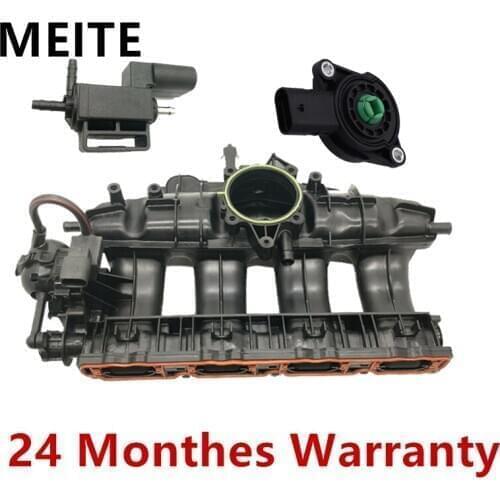06J133201AS Engine Intake Manifold With Solenoid Valve&Sensor For Audi A3 Q3 For VW Golf Passat For Skoda 2.0TSI 07L907386