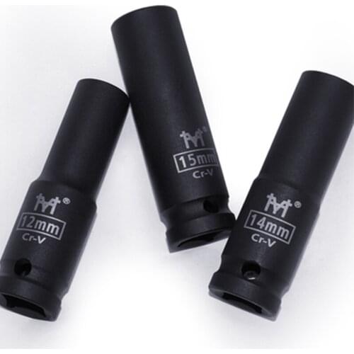 1/2"(12.5mm) Drive Deep Impact Sockets 10-38mm Air Pneumatic Socket Wrench Head Metric Impact Socket Set for Auto Repair Tools