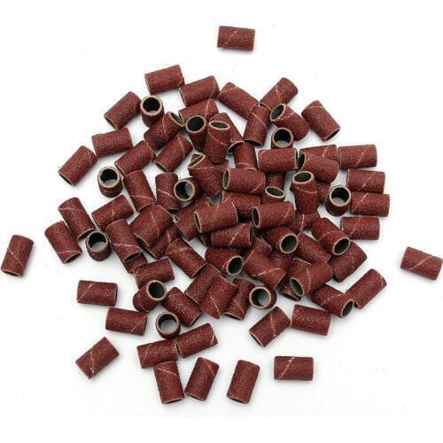 100 PCS Nail Drill Sanding Band Machine Replacement Bits Pedicure (80#)