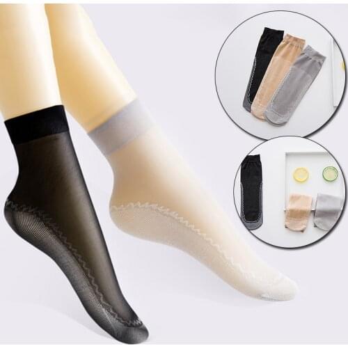 2 Pairs High Quality Women Socks Velvet Silk Spring Summer Socks Breathable Soft Cotton Bottom Wicking Slip-resistant Short Sock