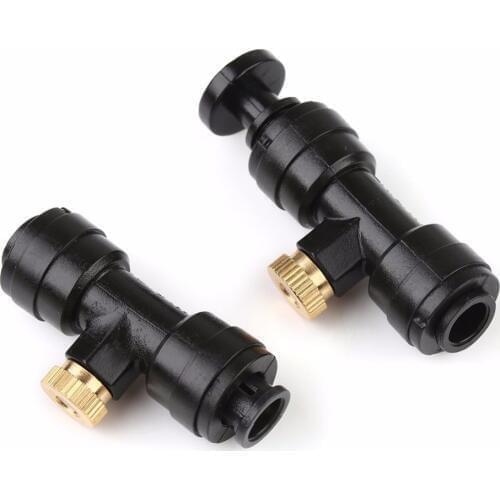 E004 20 Pcs 1/4" Tube low pressure nozzle Slip Lok (Quick Connect) 10/24 Misting Nozzle with Tees pipe fittings plastic