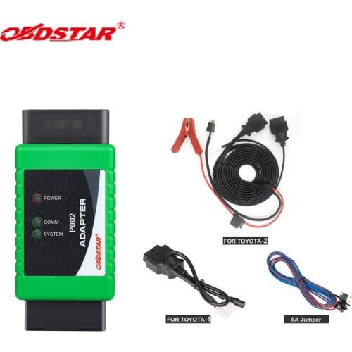 OBDSTAR P002 Adapter Plus For Toyota-1 + For Toyota-2 + 8A All Keys Lost Adapter for X300 DP Plus and Pro4